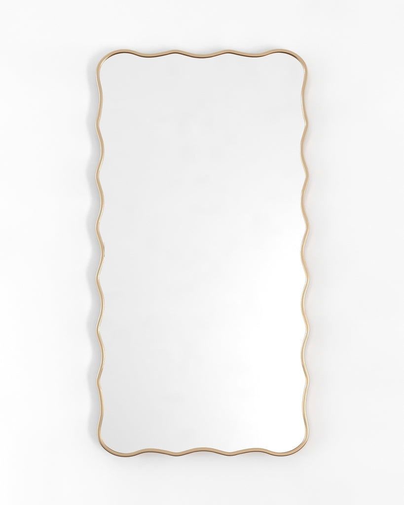 Scalloped edge deals mirror